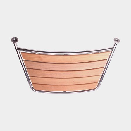 Swim platform / bathing platform boat 1852-Marine, teak & acid-resistant stainless steel, 109 x 60 cm