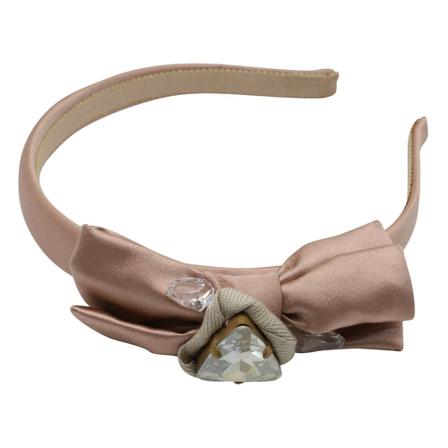 Miu Miu Pre-owned, Ribbon Headband in Satin Roze, Dames, Maat:ONE Size