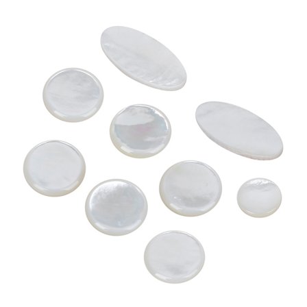 9 stk. Saxofon Knapper Sæt Hvid Farve Sax Nøgle Knap Musikinstrument Tilbehør