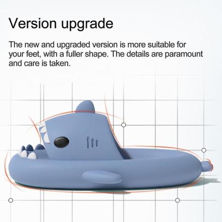 Cute Shark Par Hjemmesko - Skridsikre Eva Flip Flops til mænd, kvinder, børn, udendørs Purple 40 41