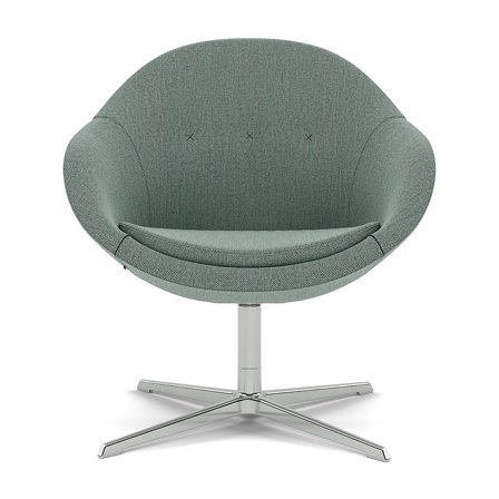 Varier Furniture Kokon Club - Green Wool - Chrome base