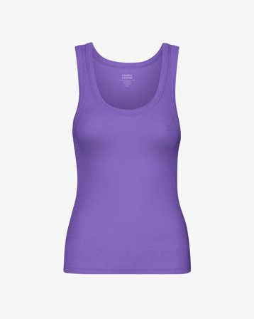 Women Organic Rib Tank Top - Ultra Violet