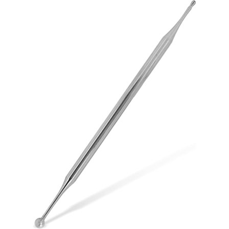 Dobbelt Hoded Ansikts Refleksologi Verktøy, Bærbar Øre Akupunktur Kroppspunkt Sonde Massasje Verktøy i Rustfritt Stål