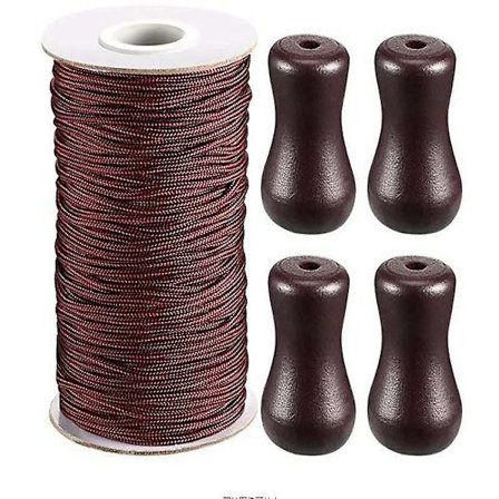 Gardinsnor Tilbehør Rullegardiner Bambusgardiner Snor Med Træfald