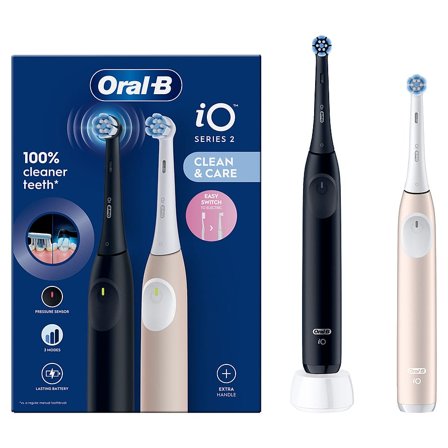 Oral-B iO2 Series Duo Eltandbørtse, Medicin & Pleje, Tandbørster, El-tandbørster