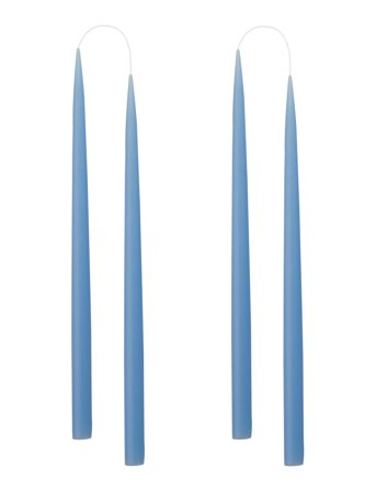 Hand Dipped Candles, 4 Pack Blue Kunstindustrien