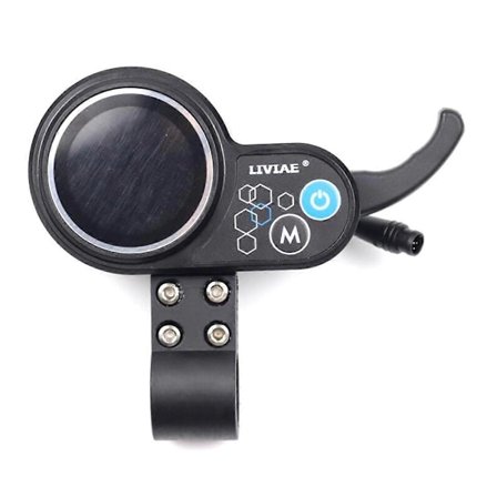 LIVIAE 36V-48V 350W Motor Børsteløs Controller LCD Display Panel Tommelfinger Gas Elektriske Cykler S[D]