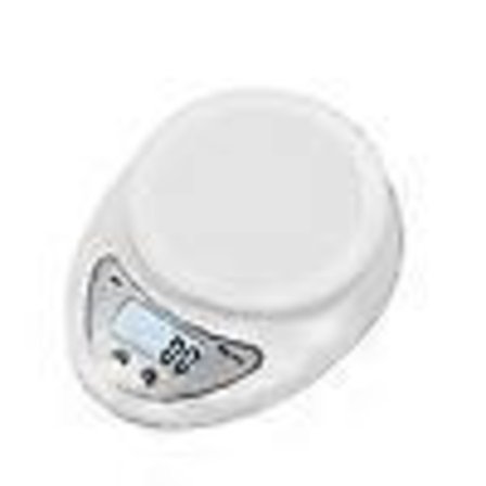 Køkkenvægt, Digital elektronisk køkkenvægt, 5 kg/1 g enhed hvid