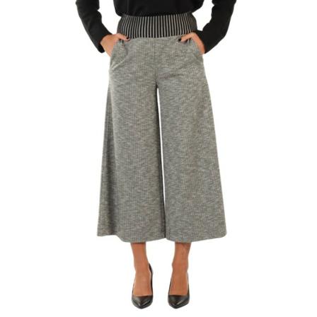 Manila Grace, Wide Trousers Grijs, Dames, Maat:L