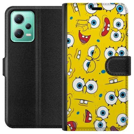 Kompatibelt Plånboksfodral till Xiaomi Xiaomi Redmi Note 12 SpongeBob SquarePants