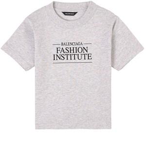 Kids - Balenciaga Branded T-Shirt Grey 10 Years - Tops - 10 years - Grey - Junge