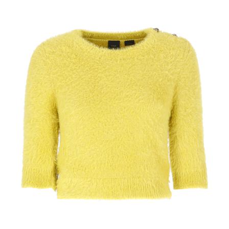 Pinko Round-neck Knitwear , Geel , Dames , Maat: L Truis
