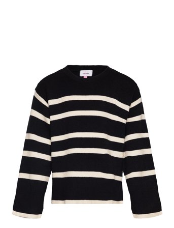 Vmsaba Ls O-Neck Pullover Ga Girl Noos Black Vero Moda Girl