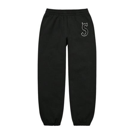 Supreme, Cropped Trousers Zwart, Heren, Maat:S