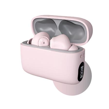 Bluetooth-hörlurar digital display binaural in-ear bas tung lång livslängd stereo trådlös Pink