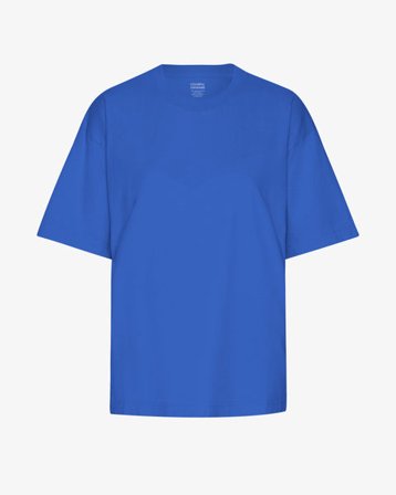 Oversized Organic T-Shirt - Sapphire Blue - Female - XL