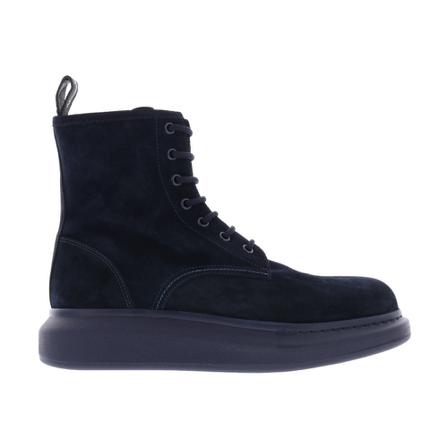 Alexander McQueen, Hybrid Lace Up Ankle Boots Niebieski, Mężczyzna, Rozmiar: 41 EU