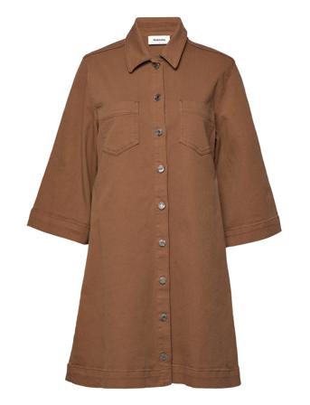 Ameliamd Dress Lyhyt Mekko Ruskea Modström