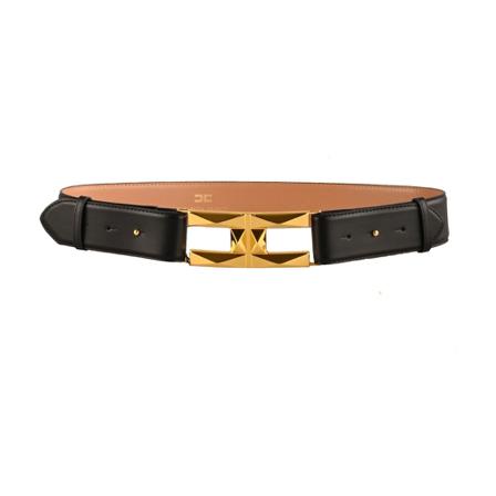 Elisabetta Franchi, Belt Ct 06S26E2-110 Czarny, Kobieta, Rozmiar: S