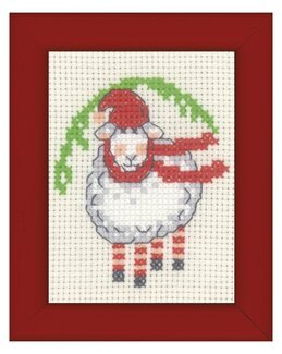 Stickpackung Bild Schaf