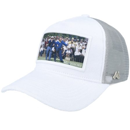 Maggiore - White trucker Caps - Hogan & Palmer White A-Frame Trucker @ Hatstore