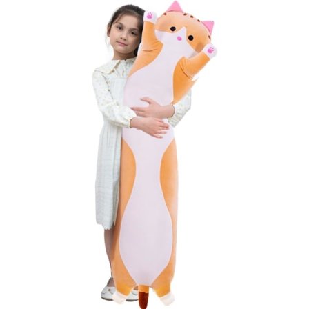 Kæmpe Kat Blød Tegneserie Kitty Sovende Krammepude, Blød Killing Kropspude Dukke Kat Legetøj til Børn Kæreste