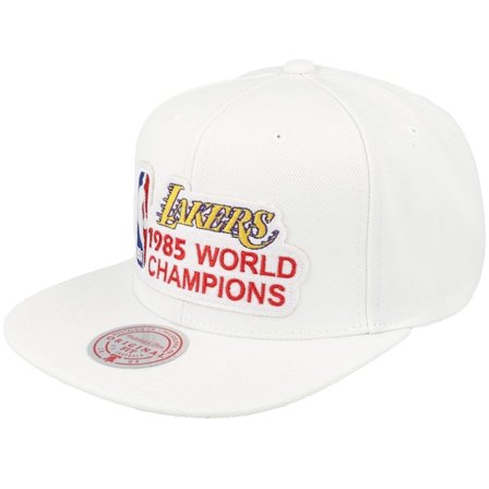 Mitchell & Ness - NBA Wit snapback Cap - Los Angeles Lakers Champs White Snapback @ Hatstore
