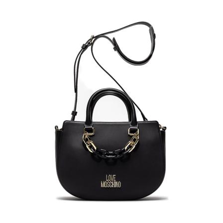 Love Moschino, Bags Shoulder Hand Jc 4117 Vitello Zwart, Dames, Maat:ONE Size