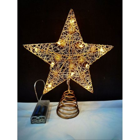 Joulukuusen tähti rauta tarvikkeet viisikärkinen tähti joulukuusen koriste joulukuusen riipus