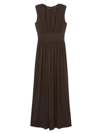 Mango | Ruched Long Dress | M