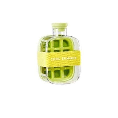 2-i-1 Ismaskine Isterningebakke & Vandflaske, Berøringsfri Silikone Isterningebakke Grøn