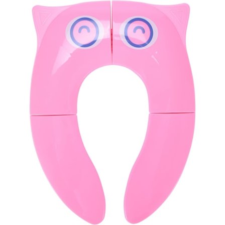 Toalettsete for småbarn - Sammenleggbart og bærbart pottetreningssete for barn, hygienisk, sklisikre silikonputer - Holdbart og trygt