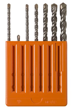 Sormat 9640051712 Hammarborrsats 7 delar, SDS+, Borra & mejsla