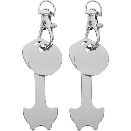 Nyckelring Handvagnsmynt Bärbar Metallnyckelring Unisex Present Nyckelringar Dekorationer