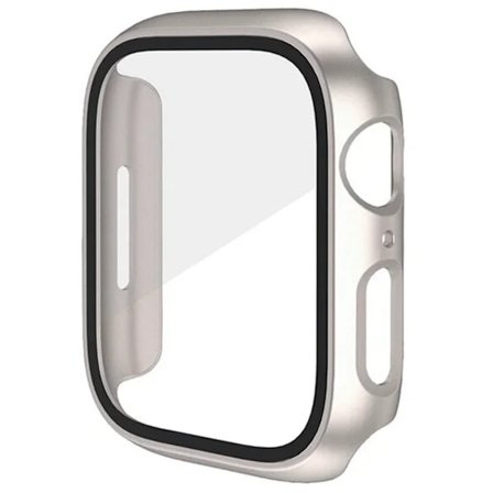 Glas+Skal för Apple Watch, skal 10 9 8 7 6 SE 5 iWatch Tillbehör Skärmskydd iWatch serie 46mm 44mm 40mm 41 45mm 38 42mm
