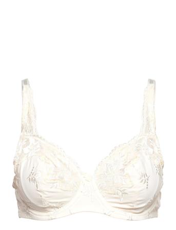 Mary Very Covering Underwired Bra Designers Bras & Tops Full Cup Bras Cream CHANTELLE