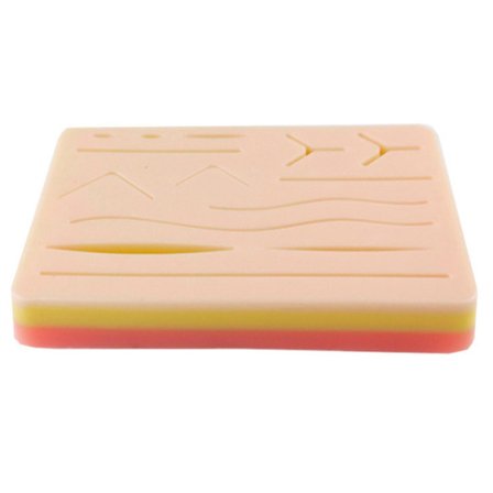 Genanvendelig suturpude i silikone til træning af imiteret hud