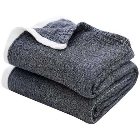 Mjuk filt, bomullsfilt, mjuk gosig filt, för hela säsongen, sofffilt som soffkast