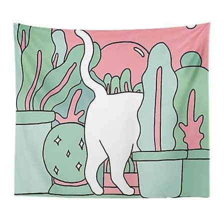 Farverige vægtæpper til dekoration