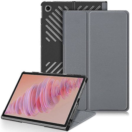 Lenovo Tab Plus 11,5 tuuman TB351FU -kotelolle Lämmönpoistoteline Nahkainen tablettikotelo - Musta c p