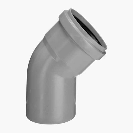 Avloppsböj 45° 75 mm