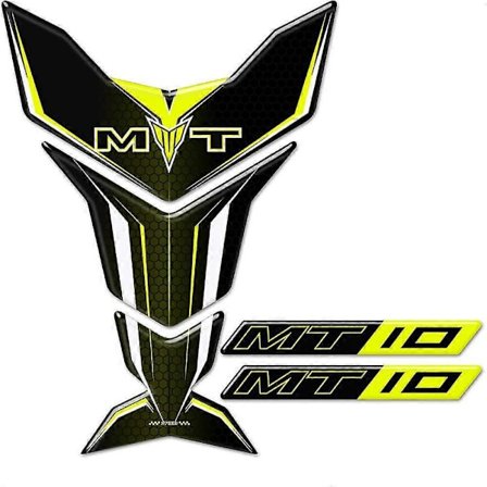 Klistermærker til Yamaha Mt10 Fz Mt - 10 Tank Pad Beskytter Kåbe Skærm Vindskærm Håndbeskytter Mærkat 2016 2017 2018 2019 2020 2021 MT10 Tank Ye