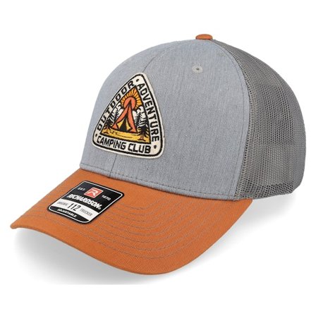 Wild Spirit - Grijs trucker Cap - Camping Adventure Grey/Charcoal/Orange Trucker @ Hatstore