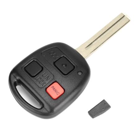 312MHz 3-knapps fjärrnyckel N14TMTX-1 med 4C keramiskt chip passande för Lexus RX300 99-03