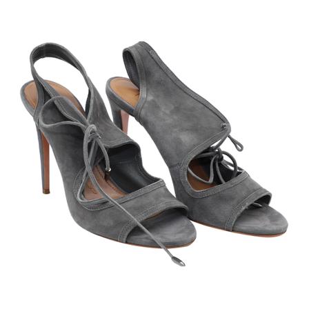 Aquazzura High Heel Sandaler Grå, Dame Sandaler med hæl, Størrelse: 37 EU
