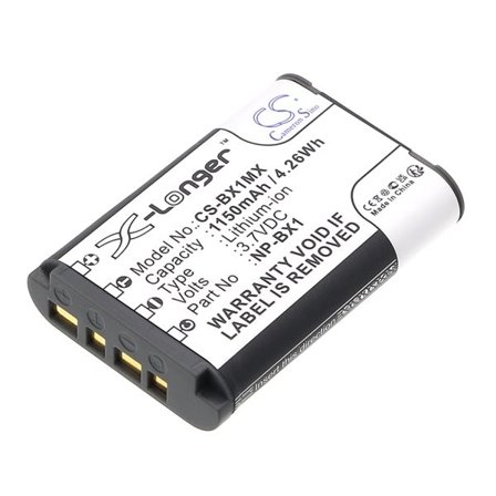 Batteri til kamera for Sony Cyber-shot DSC-RX100, Cyber-shot DSC-RX100/B, HDR-AS10 og andre