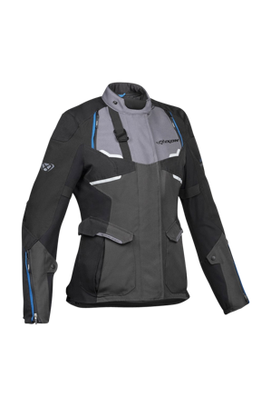 Motorjas Dames Ixon Eddas Grijs/Zwart/Blauw L