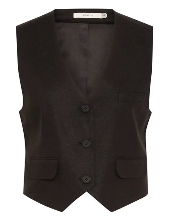 Gestuz | Elarahgz Linen Waistcoat | 40