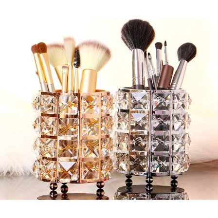 1 Pak Krystalkosmetikbørsteholder Multifunktionel Øjenbryn Pe DXGHC