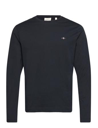 GANT Reg Shield Ls T-Shirt Svart